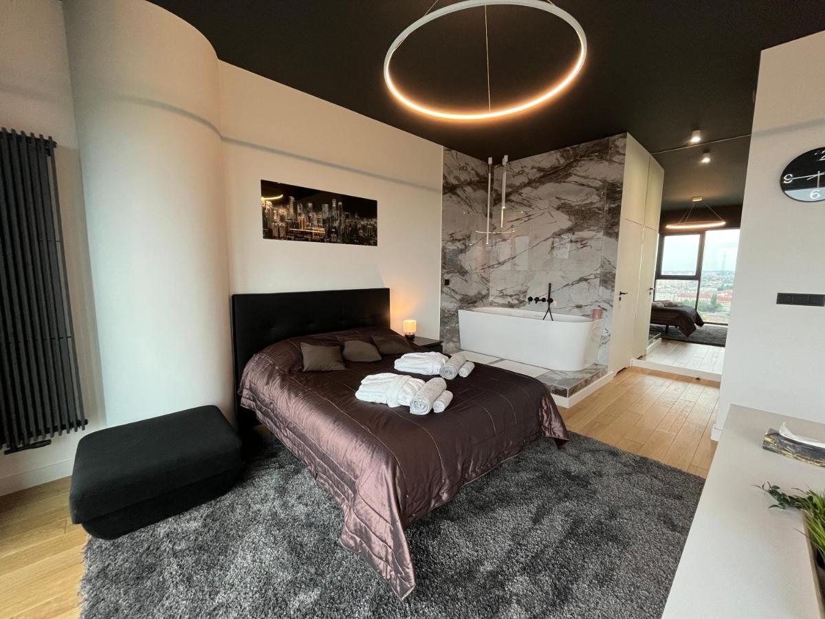 Hanza Tower - Luxurious Apartment 60M2 - 15Th Floor City View Stettin Exterior foto