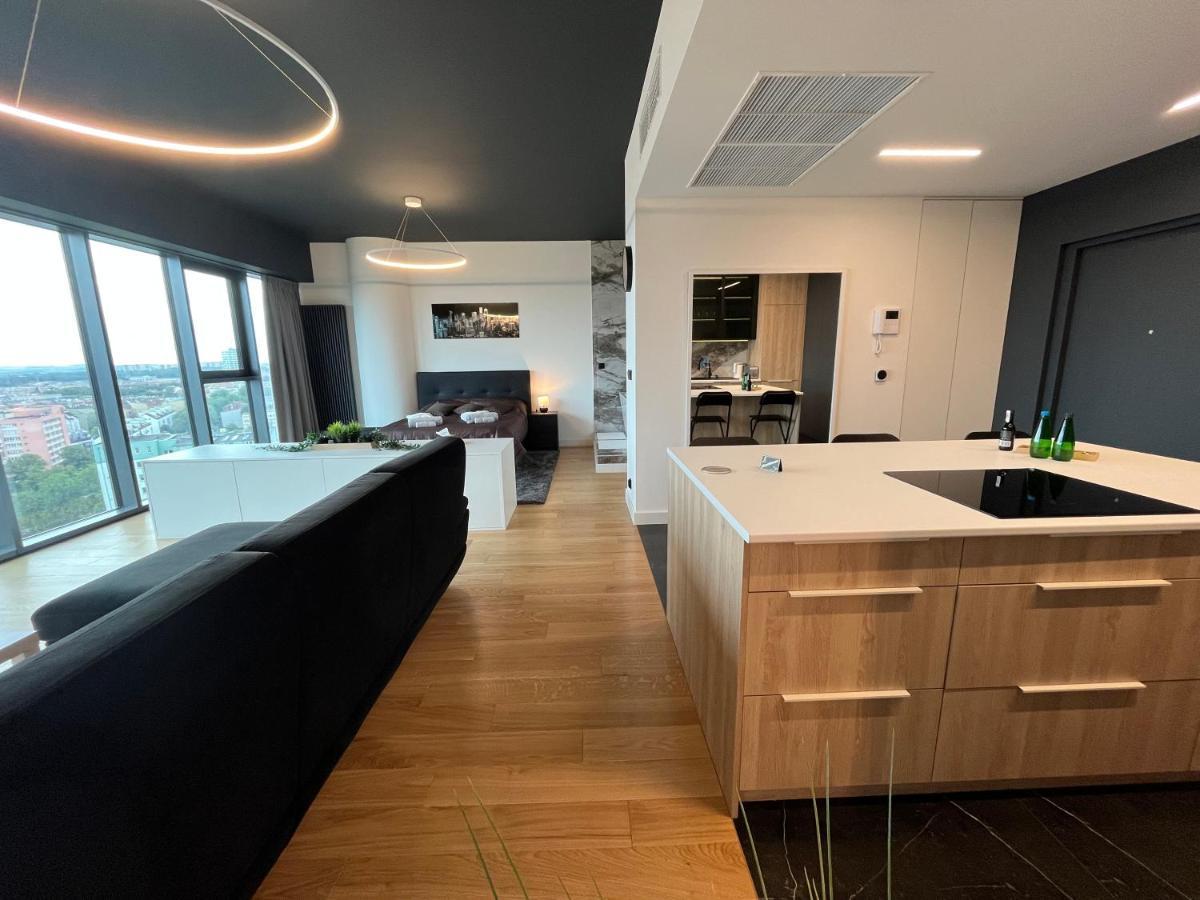 Hanza Tower - Luxurious Apartment 60M2 - 15Th Floor City View Stettin Exterior foto