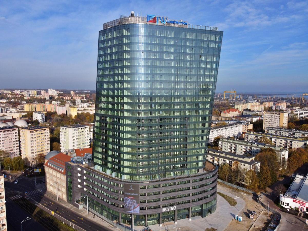 Hanza Tower - Luxurious Apartment 60M2 - 15Th Floor City View Stettin Exterior foto
